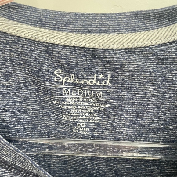 Splendid Studio Cropped Short Sleeve Top *NEW* workout fitness top - Picture 3 of 9